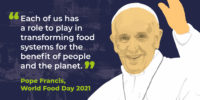 CAFOD thanks everyone for supporting the Lent appeals and encourages us to help Fix the Food System
