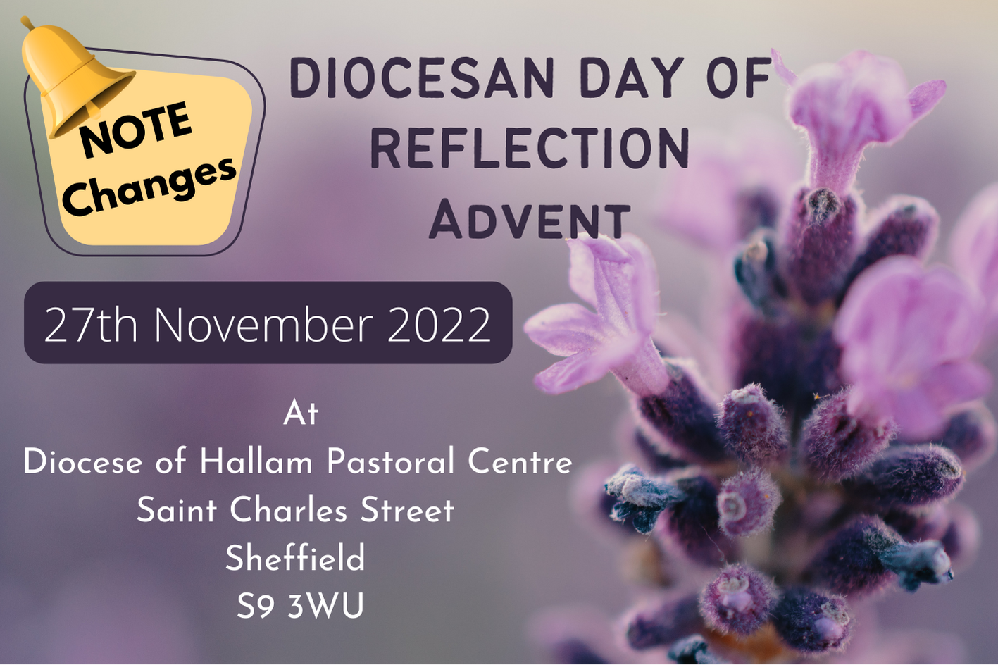 Diocesan day of Reflection- New format. 27th of November. 10 am.