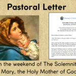 Pastoral Letter On the weekend of The 31st December 2022 and 1st January 2023, The Solemnity of Mary, the Holy Mother of God