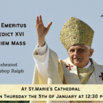 Mass for the repose of the soul of Pope emeritus Benedict XVI
