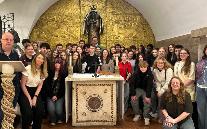 All Saints Students Greeted by Pope Leo
