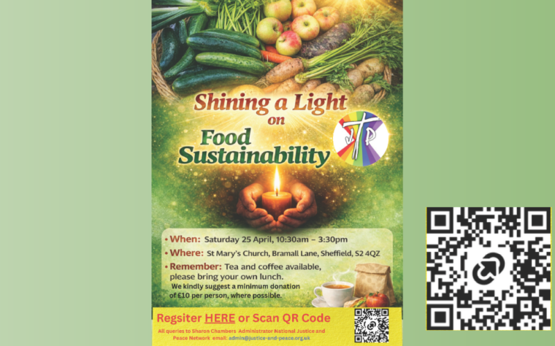 Shine a Light on Food Sustainability-  An Event arranged by the National Justice & Peace Network