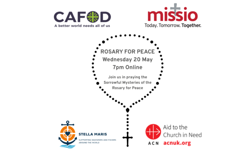 Catholic charities come together to pray a Rosary ‘for peace’
