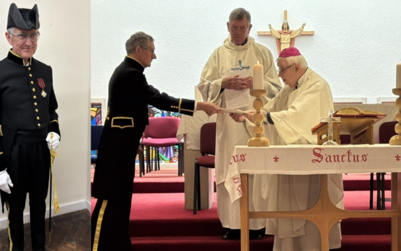  Russell Brynes of St Vincent’s Catholic Church, Sheffield, Awarded the Order of St Sylvester